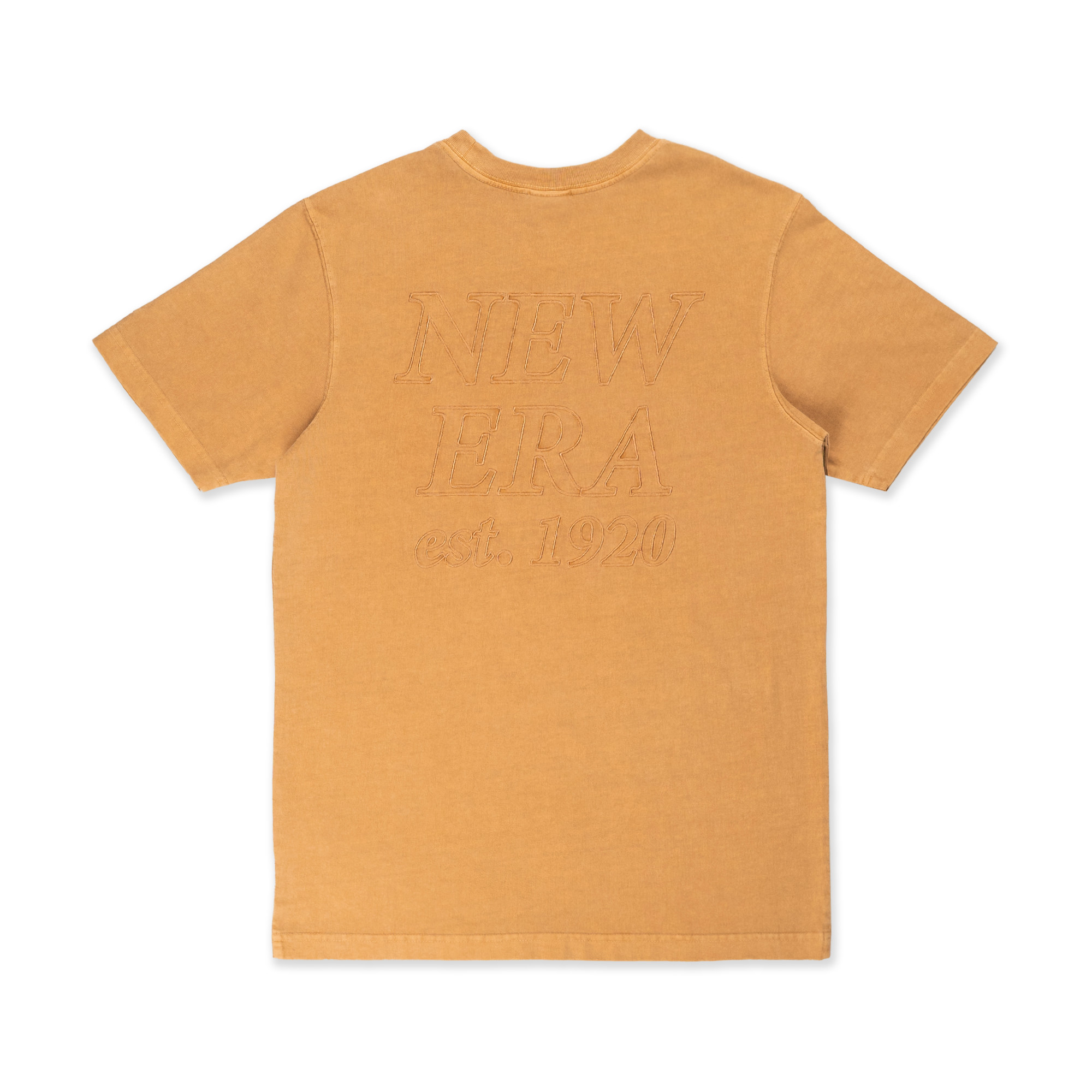 NEW ERA SS TEE NE LOGO WASHED DEEP SAND