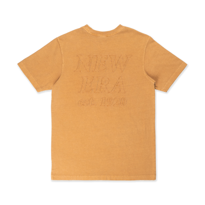 NEW ERA SS TEE NE LOGO WASHED DEEP SAND