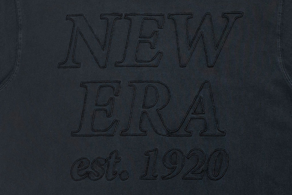NEW ERA SS TEE NE LOGO WASHED BLACK