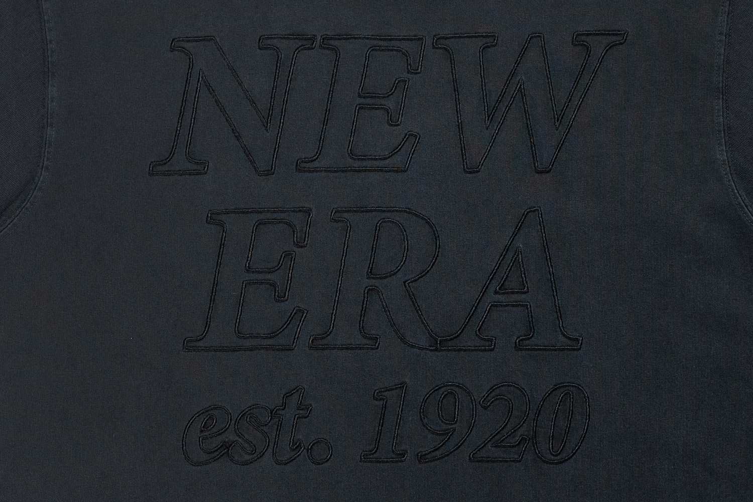 NEW ERA SS TEE NE LOGO WASHED BLACK