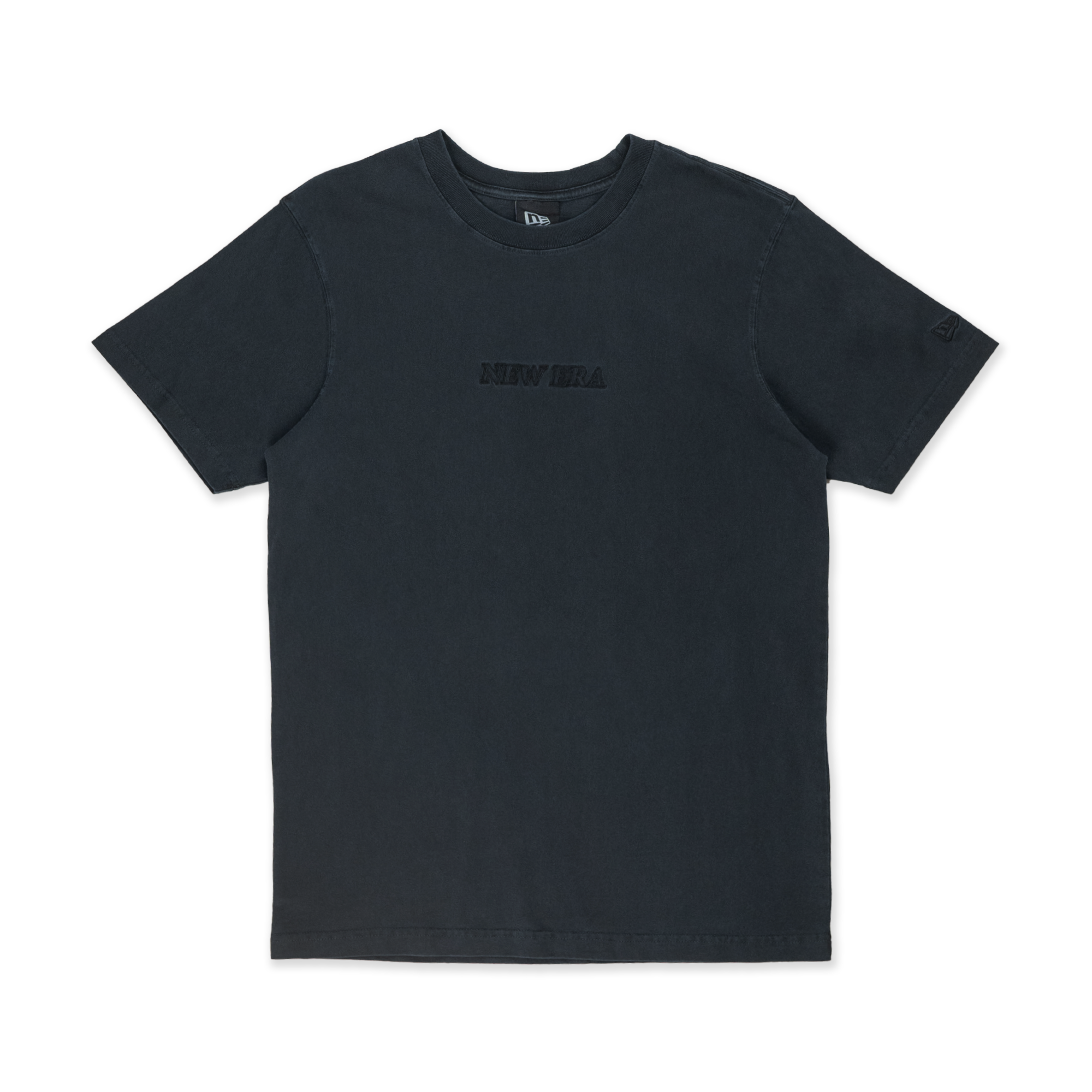 NEW ERA SS TEE NE LOGO WASHED BLACK