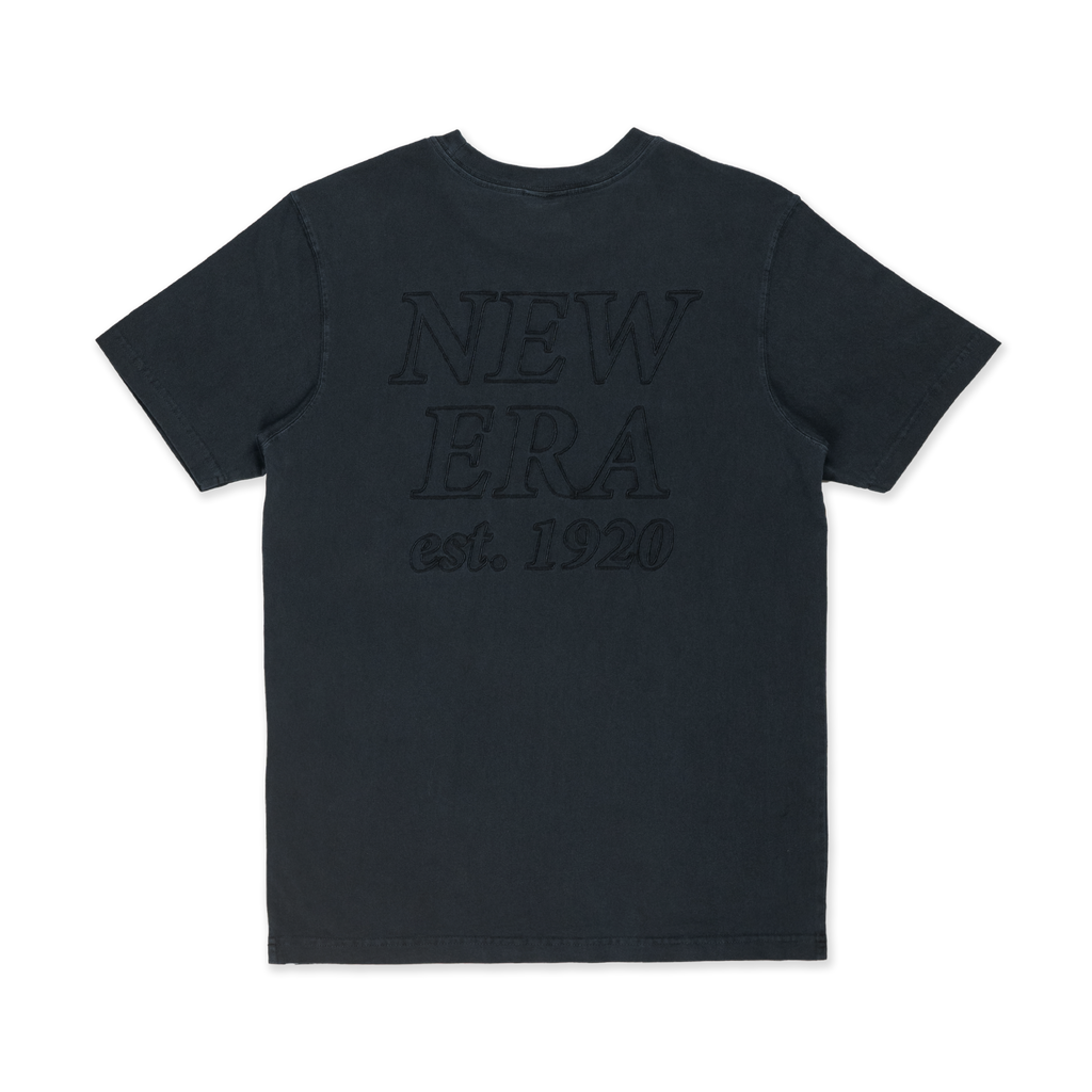 NEW ERA SS TEE NE LOGO WASHED BLACK