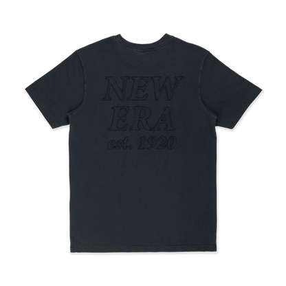 NEW ERA SS TEE NE LOGO WASHED BLACK