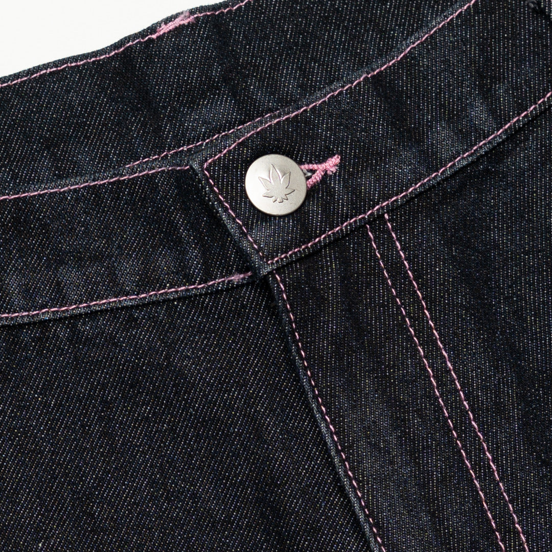 Dark Horse : Oversized Denim Jorts Navy