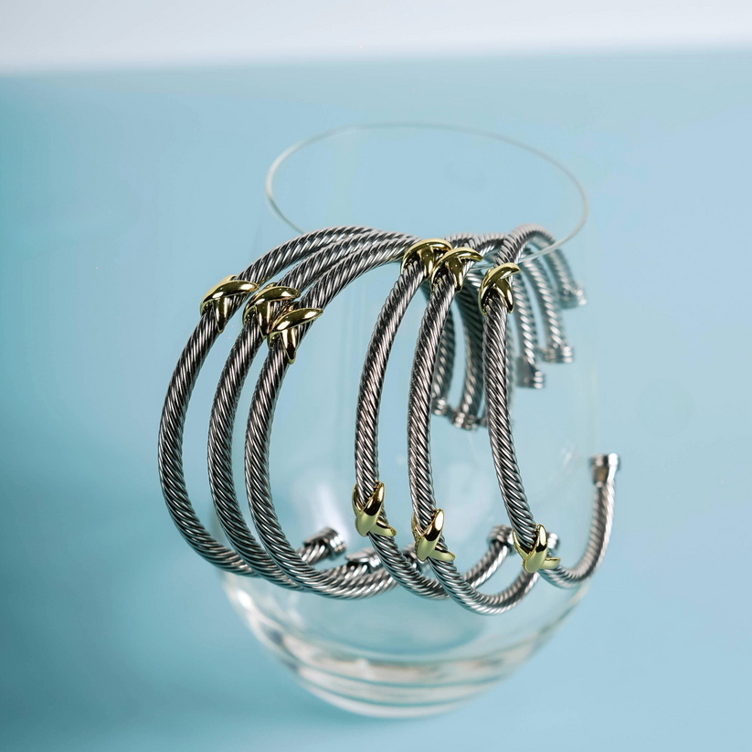 Aurora Double Bangle
