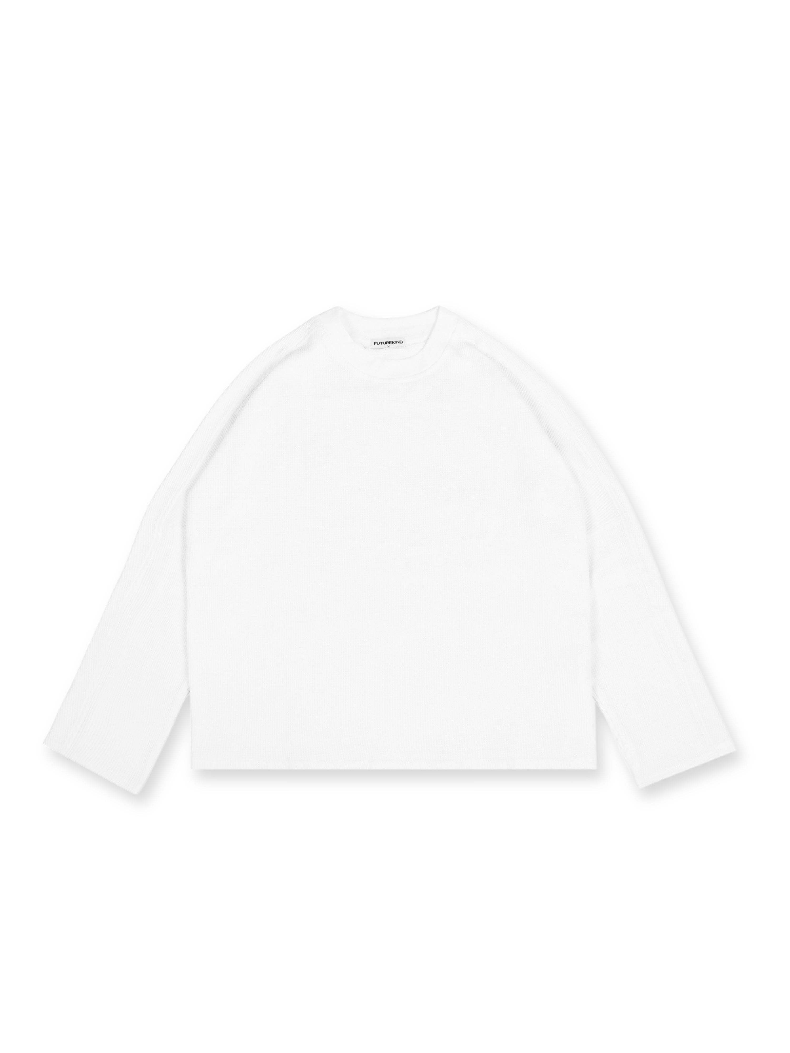 Waffle Structural Long Sleeve White