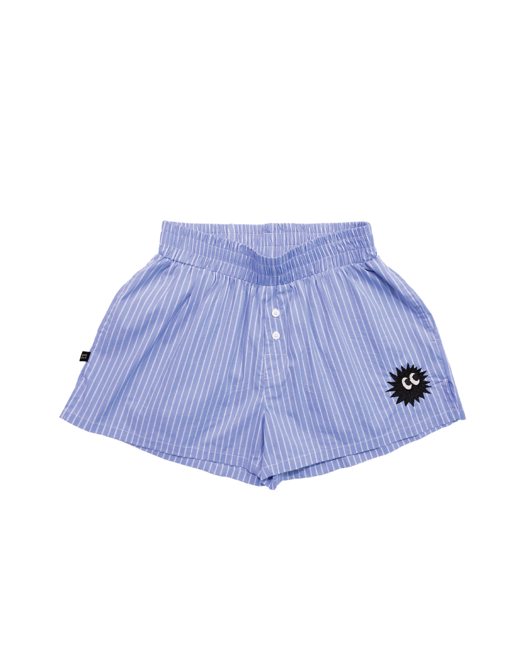 Striped Mini Shorts Blue
