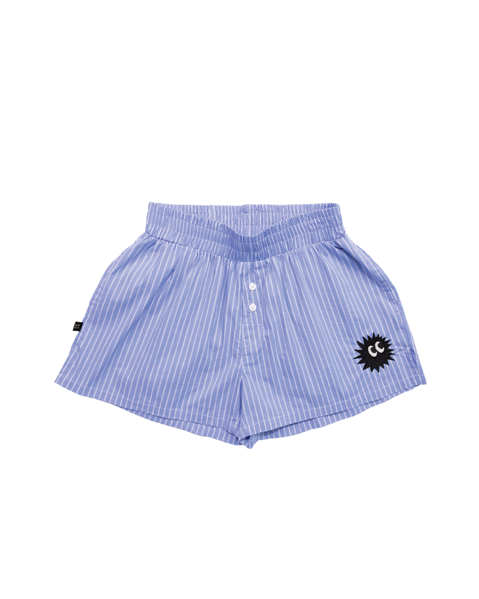 Striped Mini Shorts Blue