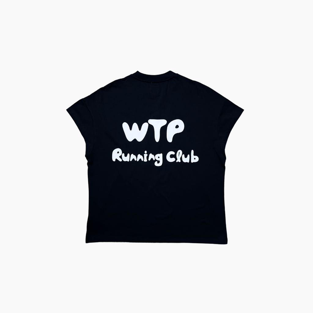 “RUNNING MAN” Sleeveless Tank Top | Black