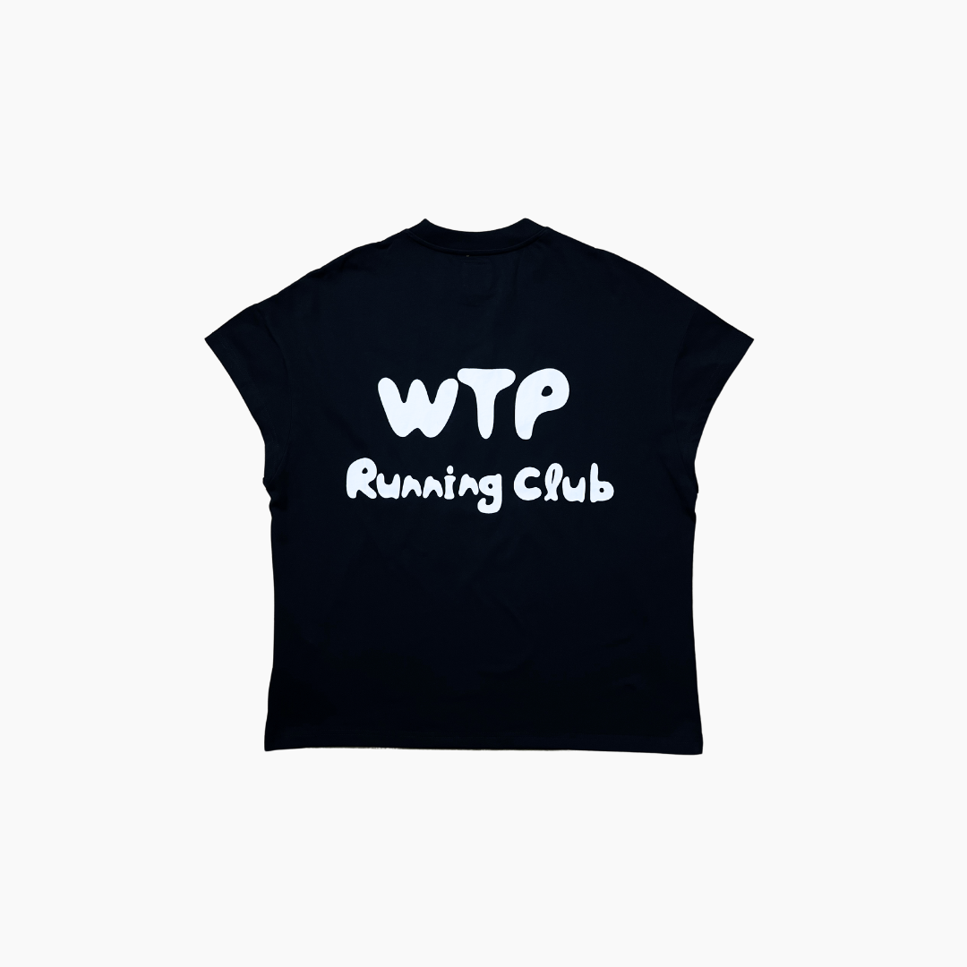 “RUNNING MAN” Sleeveless Tank Top | Black