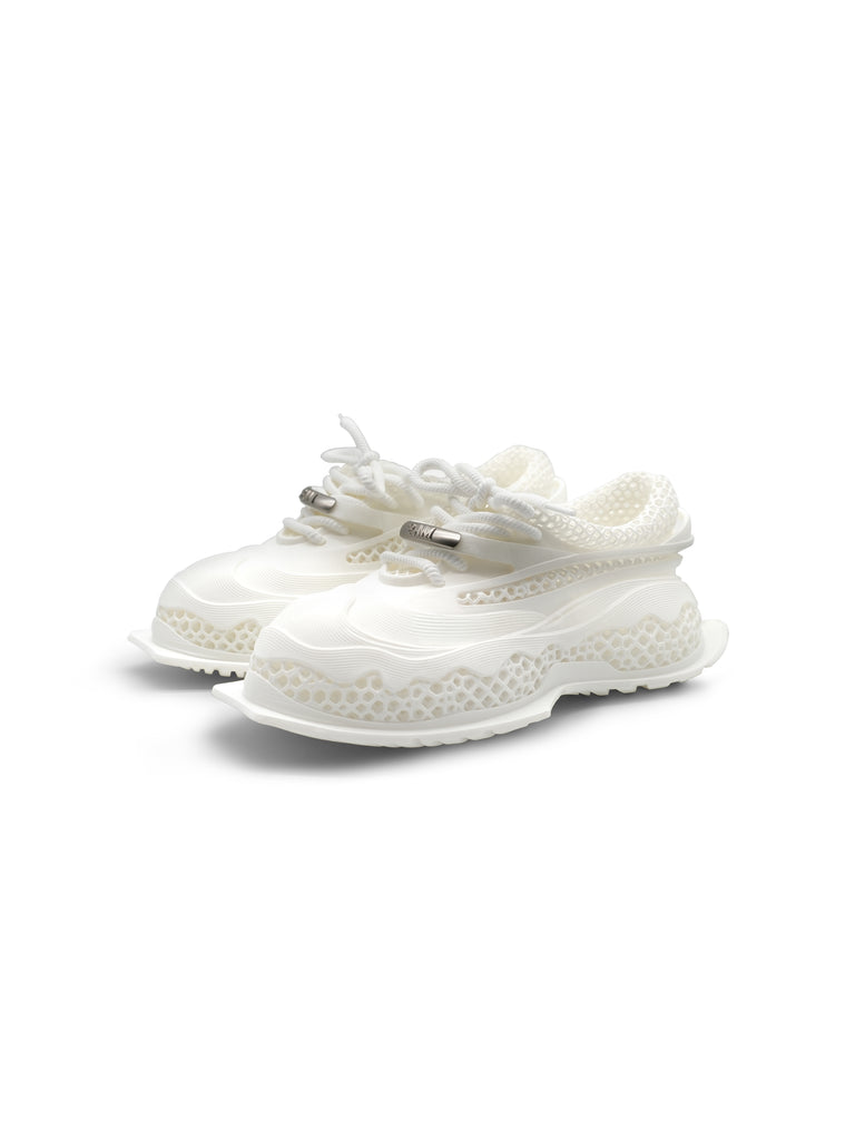 Thug 3D Printed Sneaker White