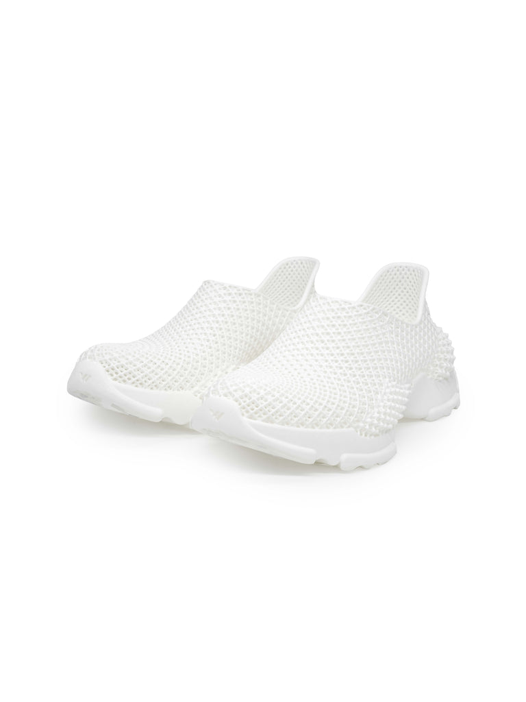Trekker 3D Printed Sneaker White