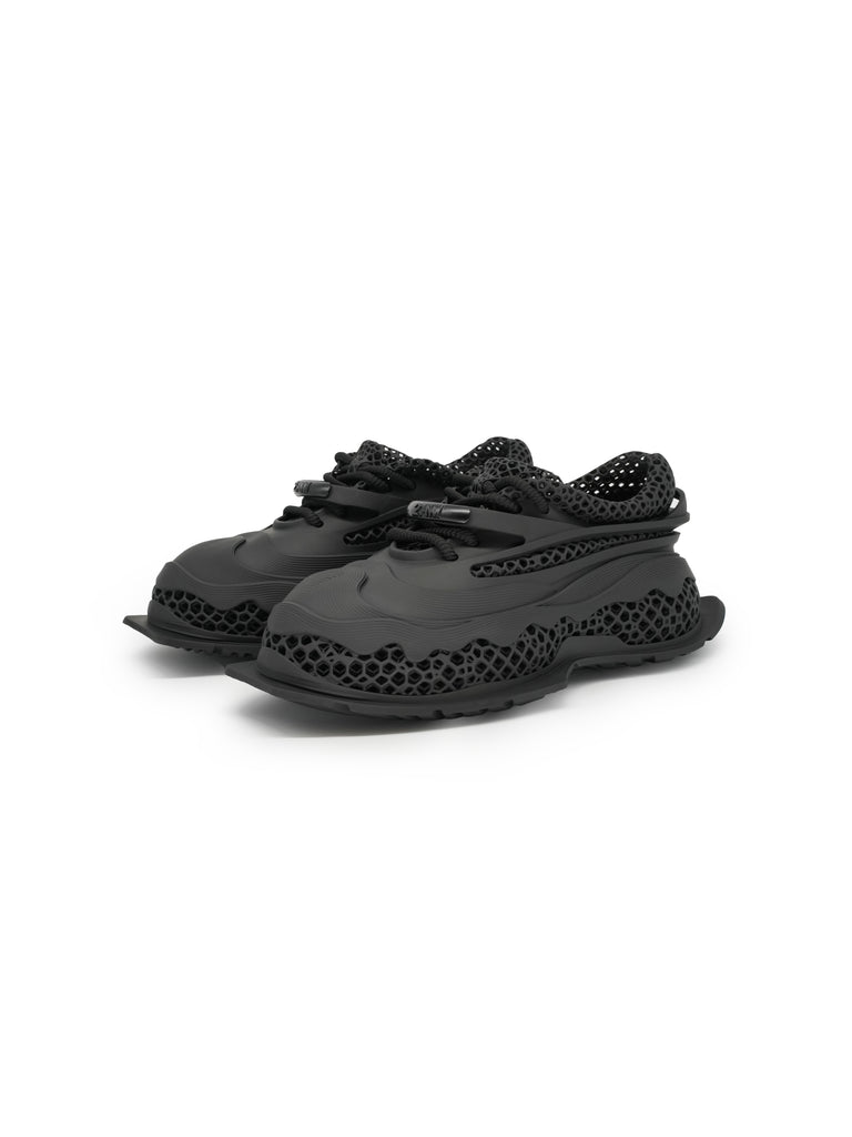 Thug 3D Printed Sneaker Black