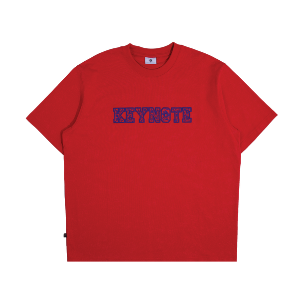 Vintage Lunar Ceramic Blossom Tee Red