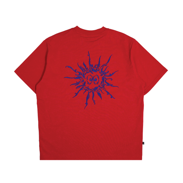 Vintage Lunar Ceramic Blossom Tee Red