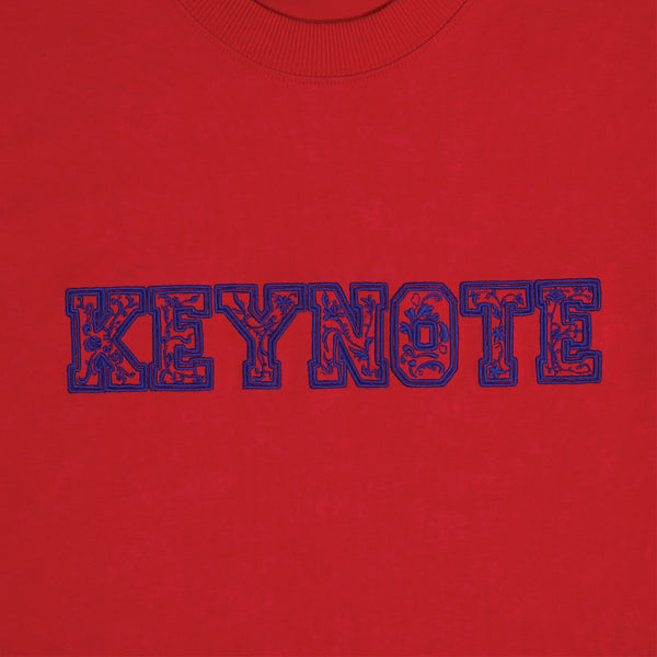 Vintage Lunar Ceramic Blossom Tee Red