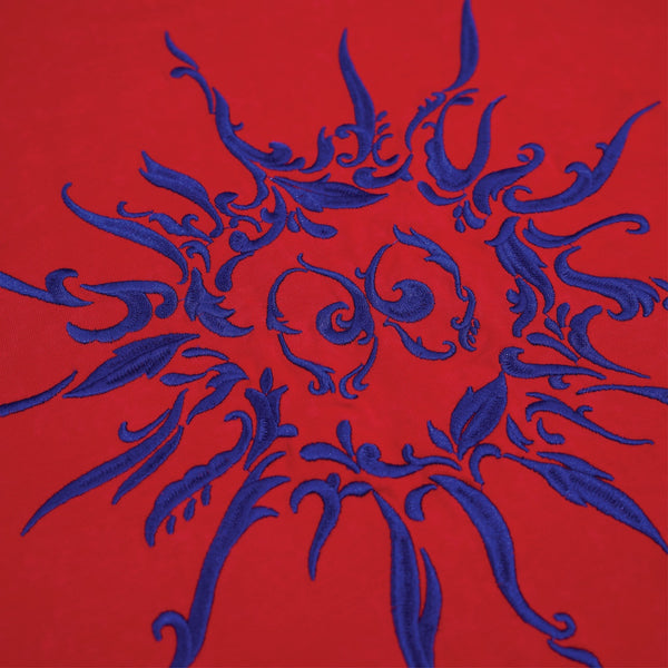 Vintage Lunar Ceramic Blossom Tee Red