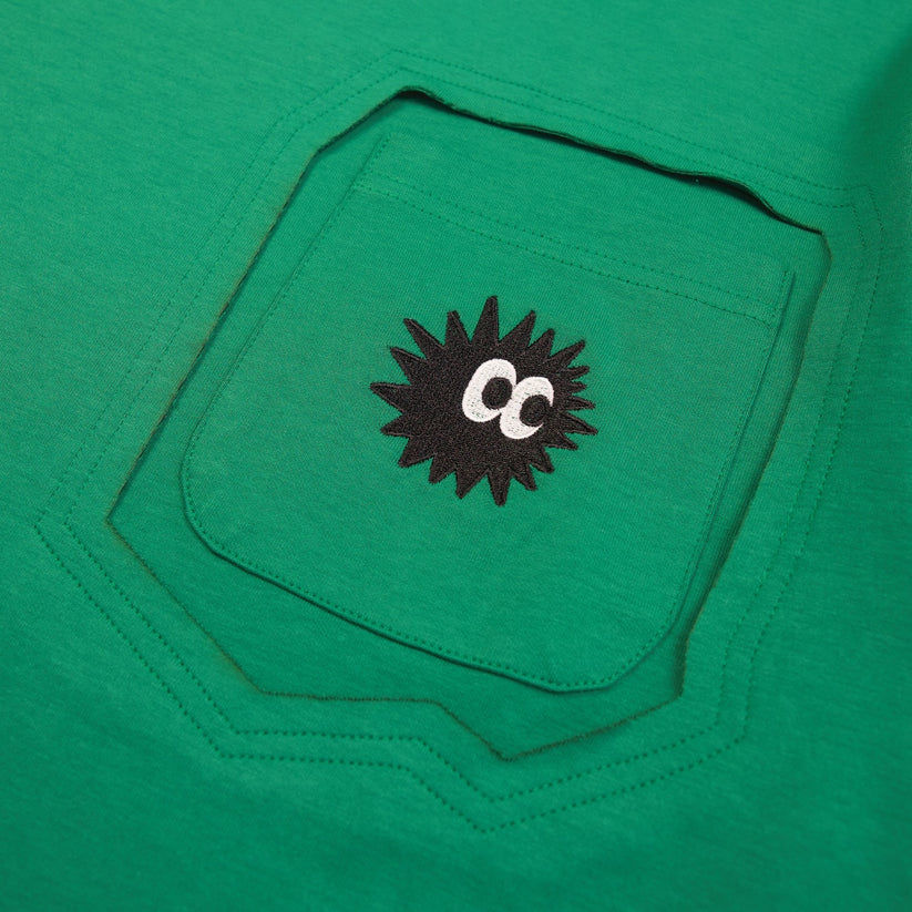 Layered Tide Tee Green