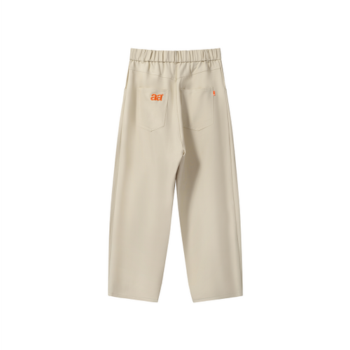 A.A Beige Baggy Pleated