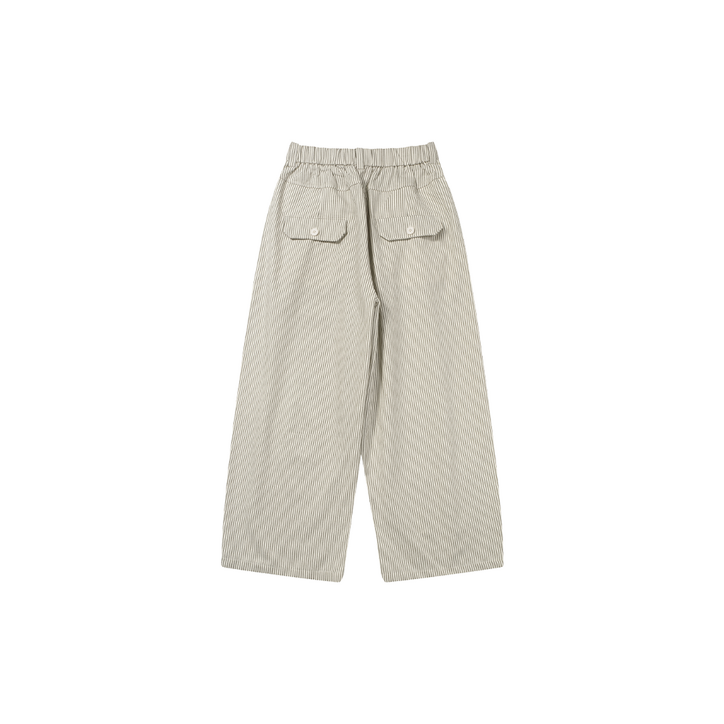 A.A Black Stripe Loose Pants