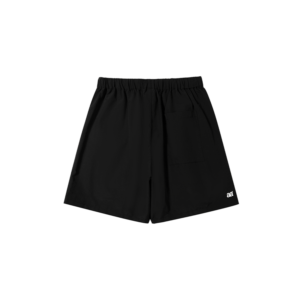 A.A Nylon Button-Fly Short - Black
