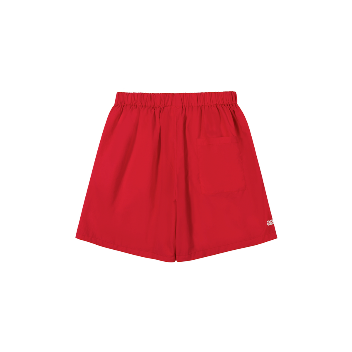 A.A Nylon Button-Fly Short - Red