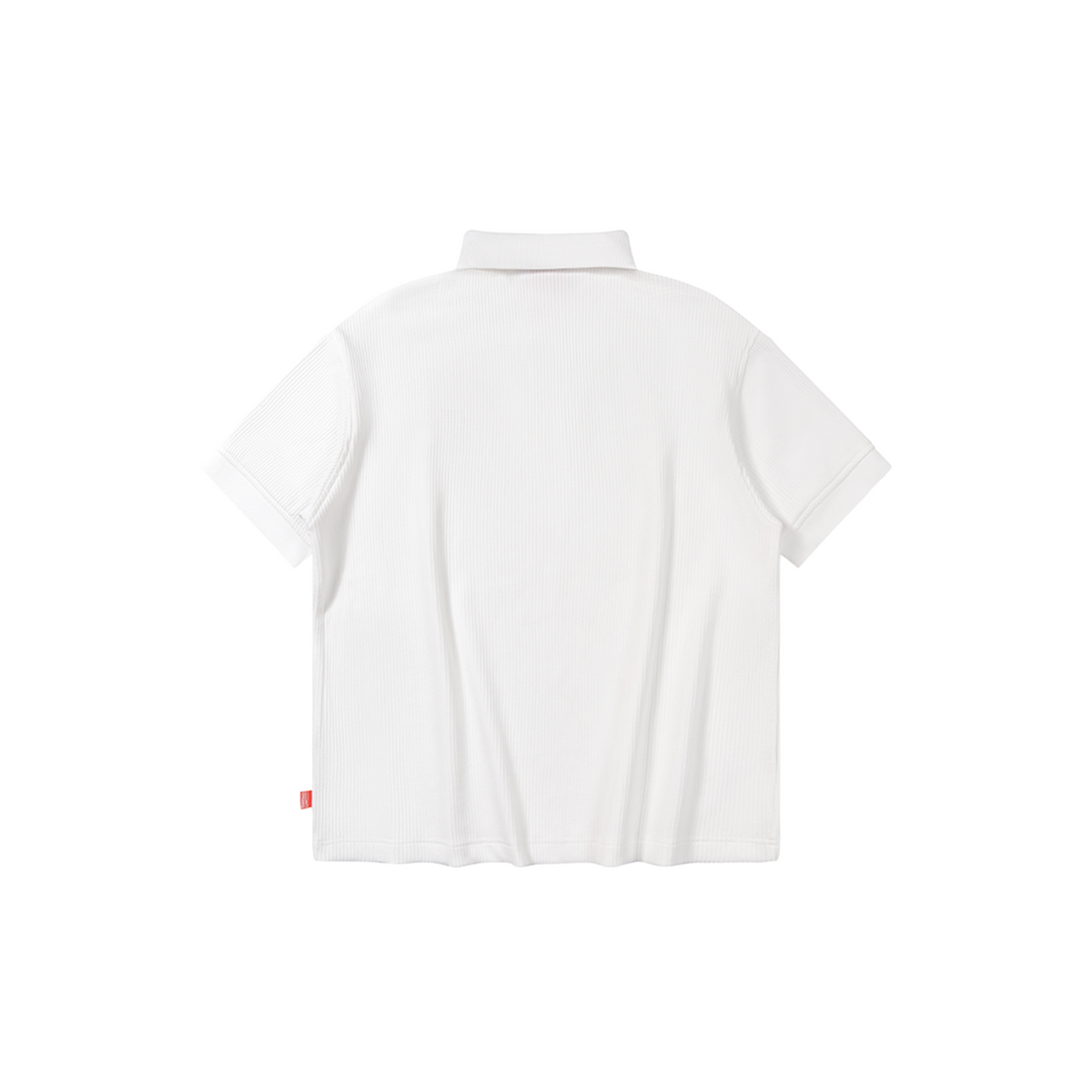 A.A Essential Waffle Polo - Cloud White