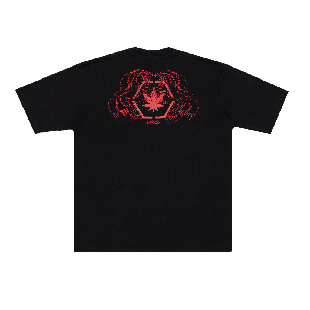 Dark Horse : Twin Horses Tee Black