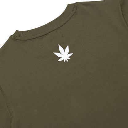 Stoned x GRE : Crop Top Olive
