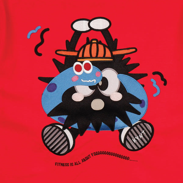 Vintage Lunar Hula Urchin Red