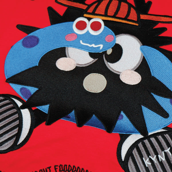 Vintage Lunar Hula Urchin Red