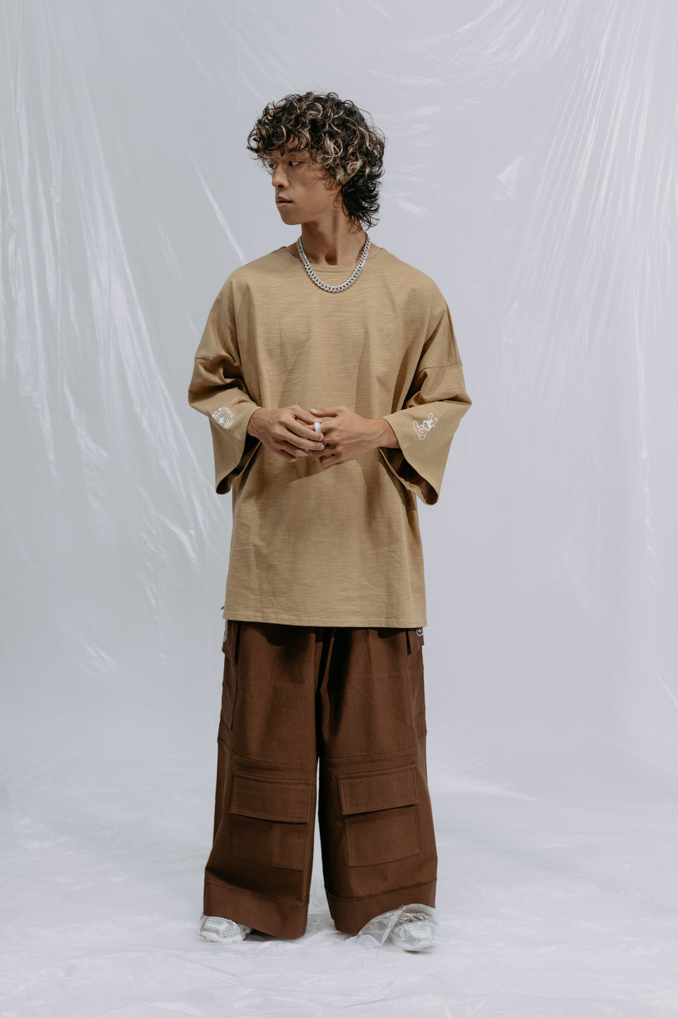 T-shirt Long Sleeve Brown