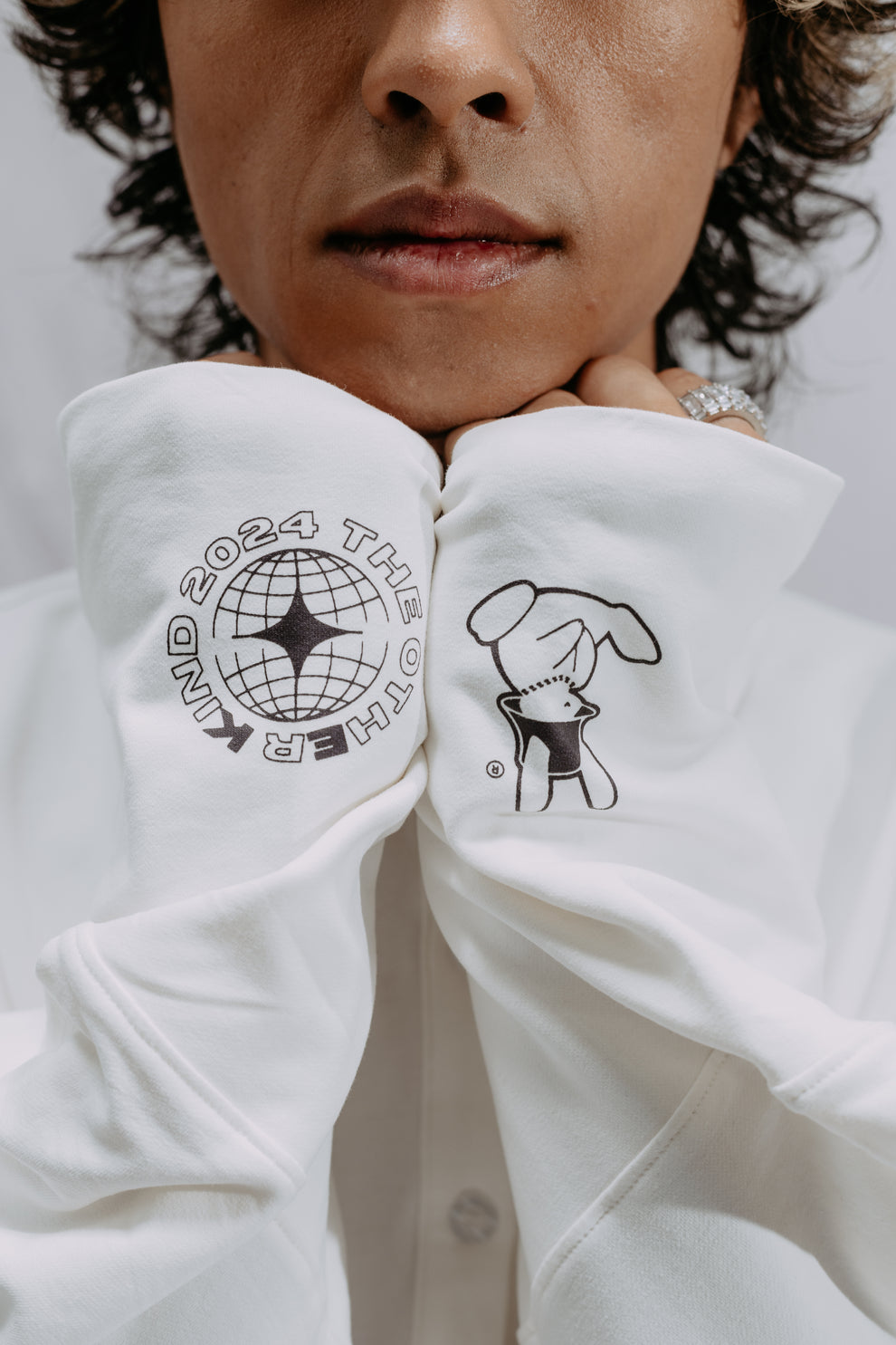 Collar Long Sleeve Shirt White