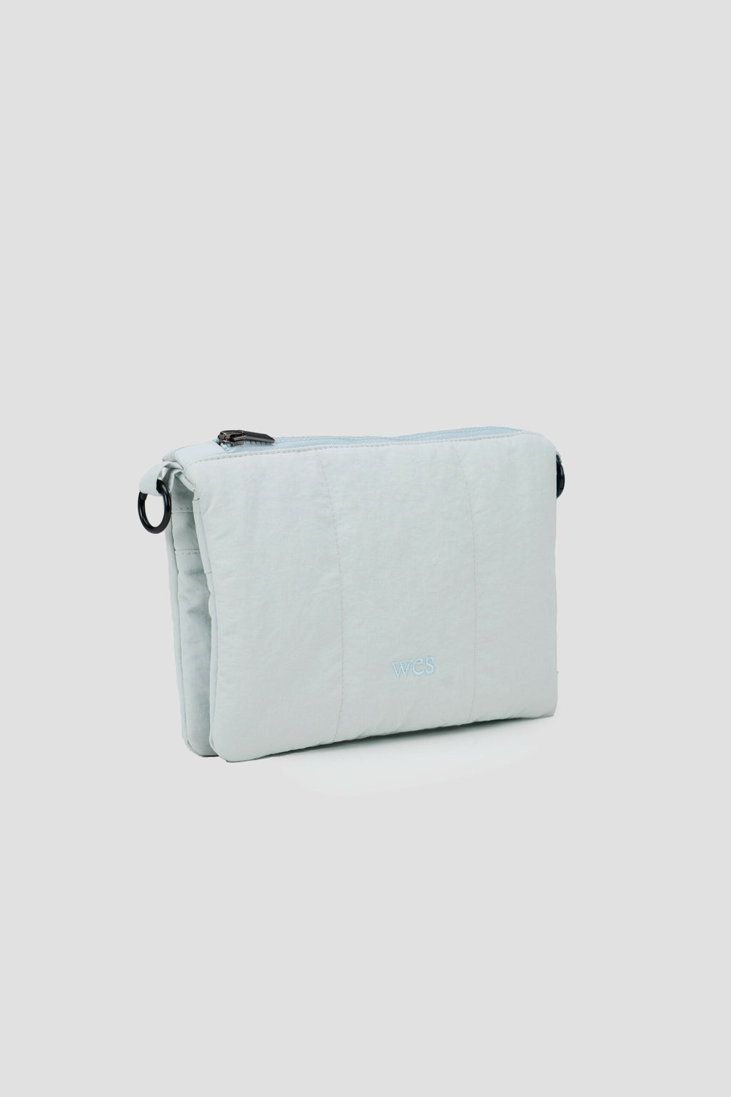 Small Nylon Cushion Pouch (Ice Blue)
