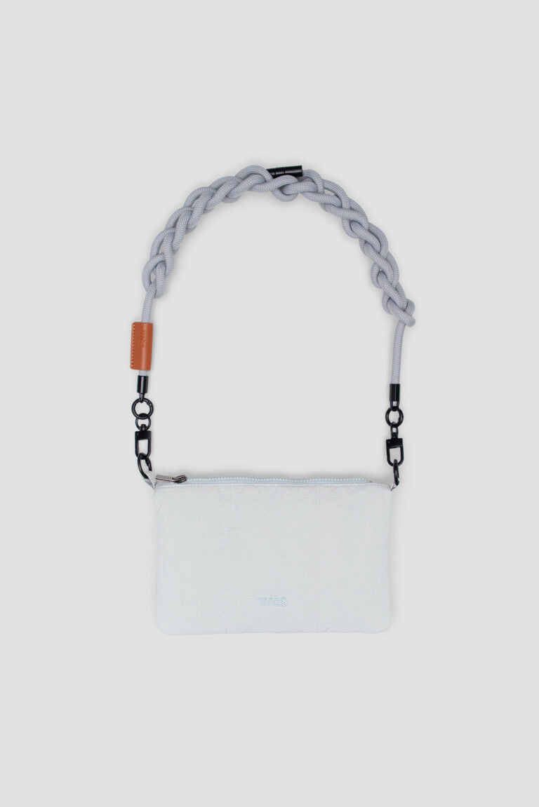Small Nylon Cushion Pouch (Ice Blue)
