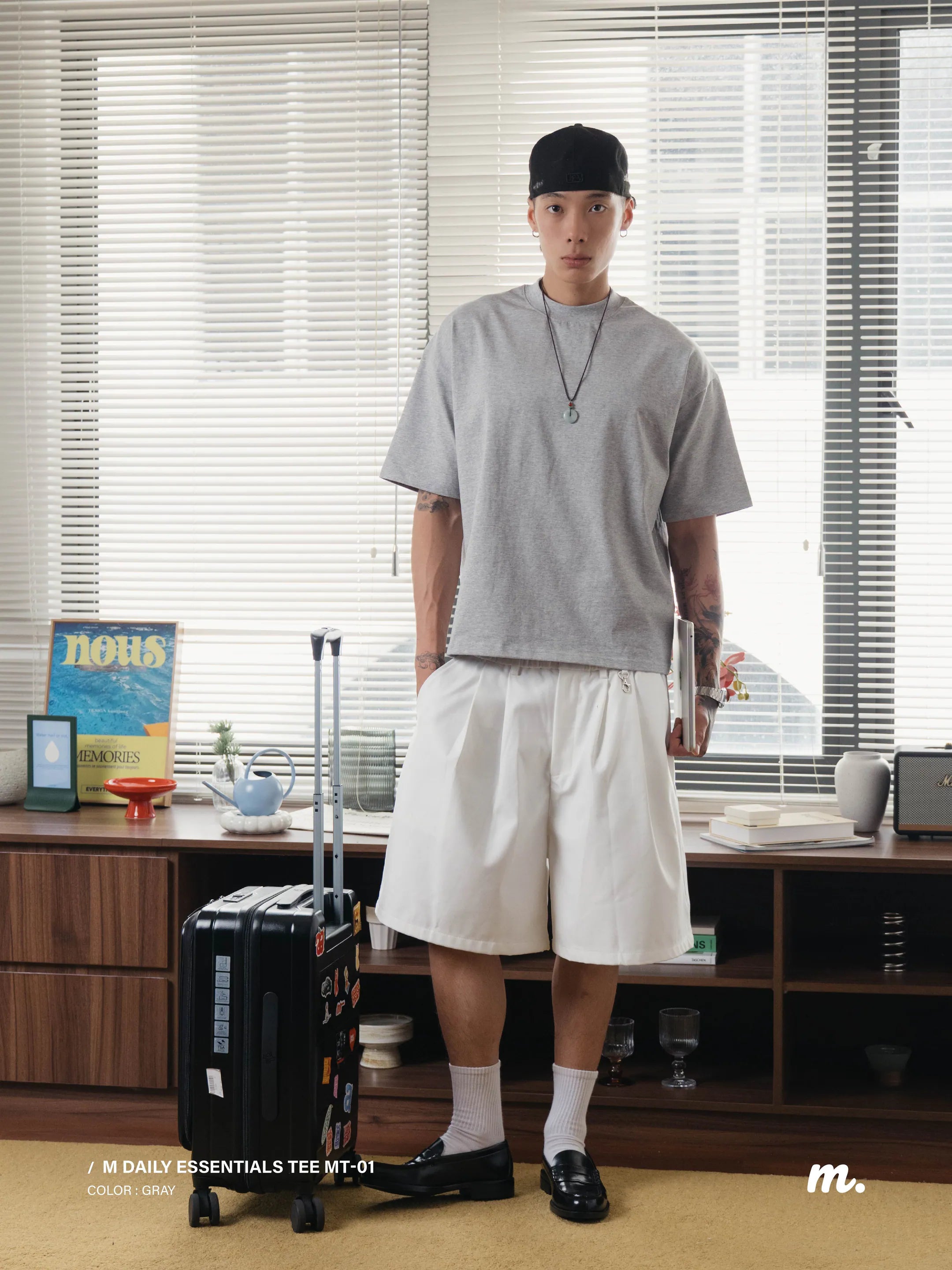 M Daily Essentials Tee Grey