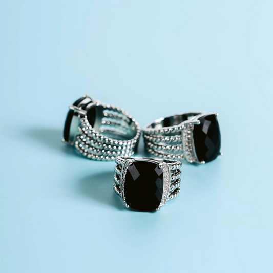 Obsidian Ring Men