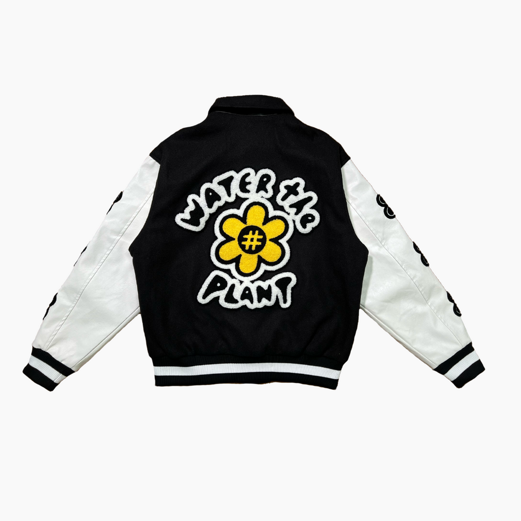 "PANDA" Varsity Jacket | Black