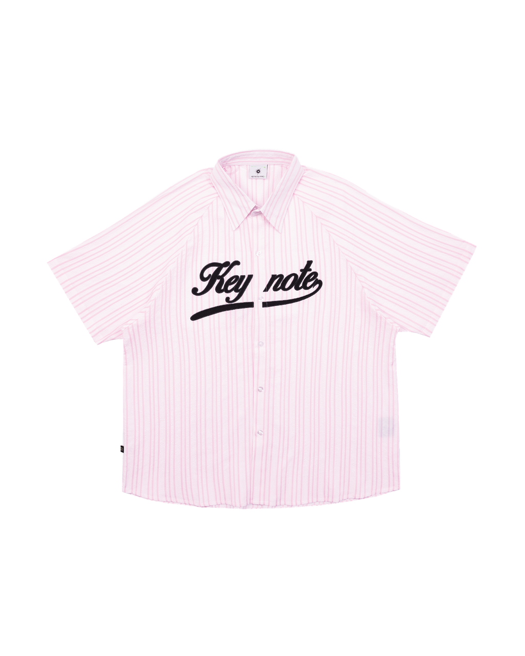 Logo Striped Shirt Pink