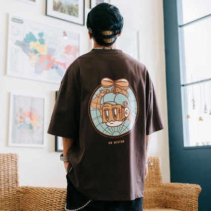 Globe Broad Tee - Umber Brown
