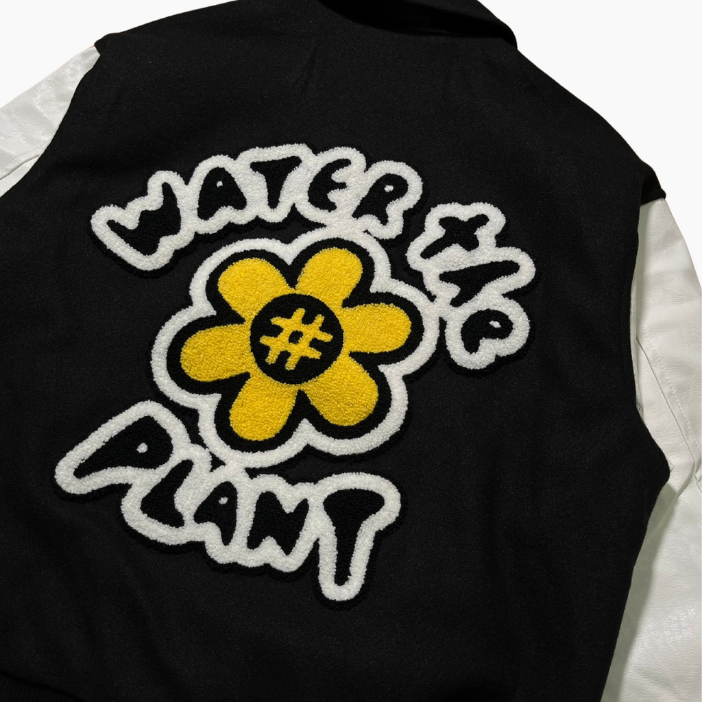 "PANDA" Varsity Jacket | Black