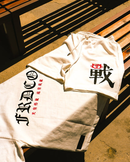 WARRIOR LOGO WHITE PANTS