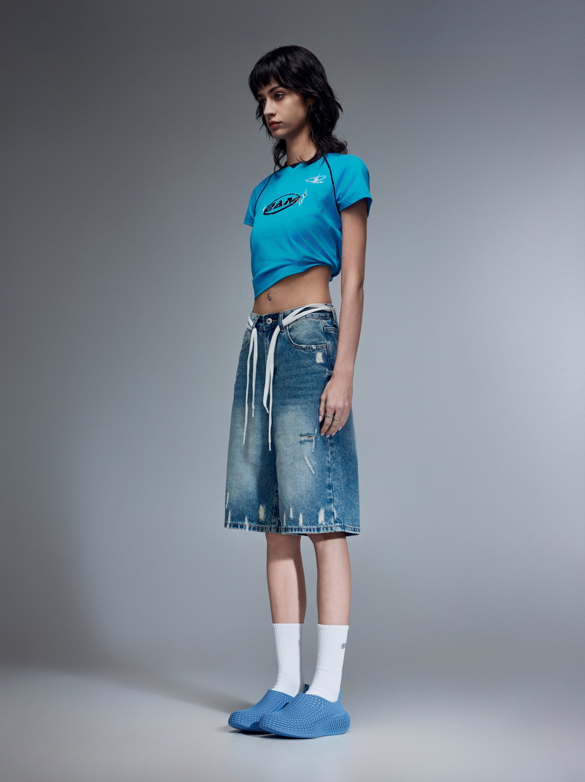 Rocker 3D Printed Sneaker Blue