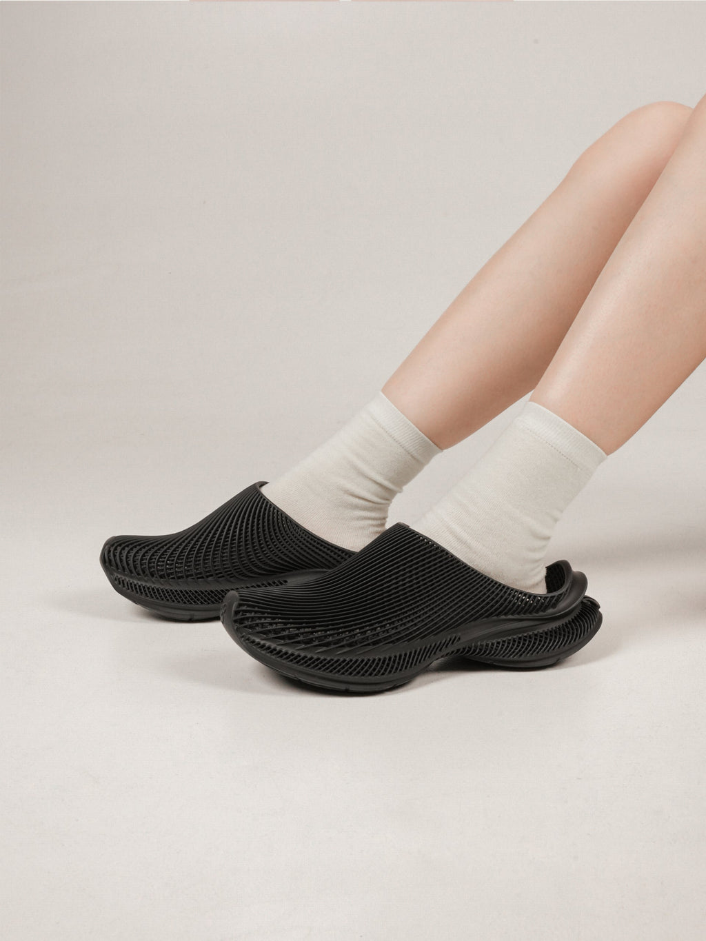 Evolve 3D Printed Slip On Black