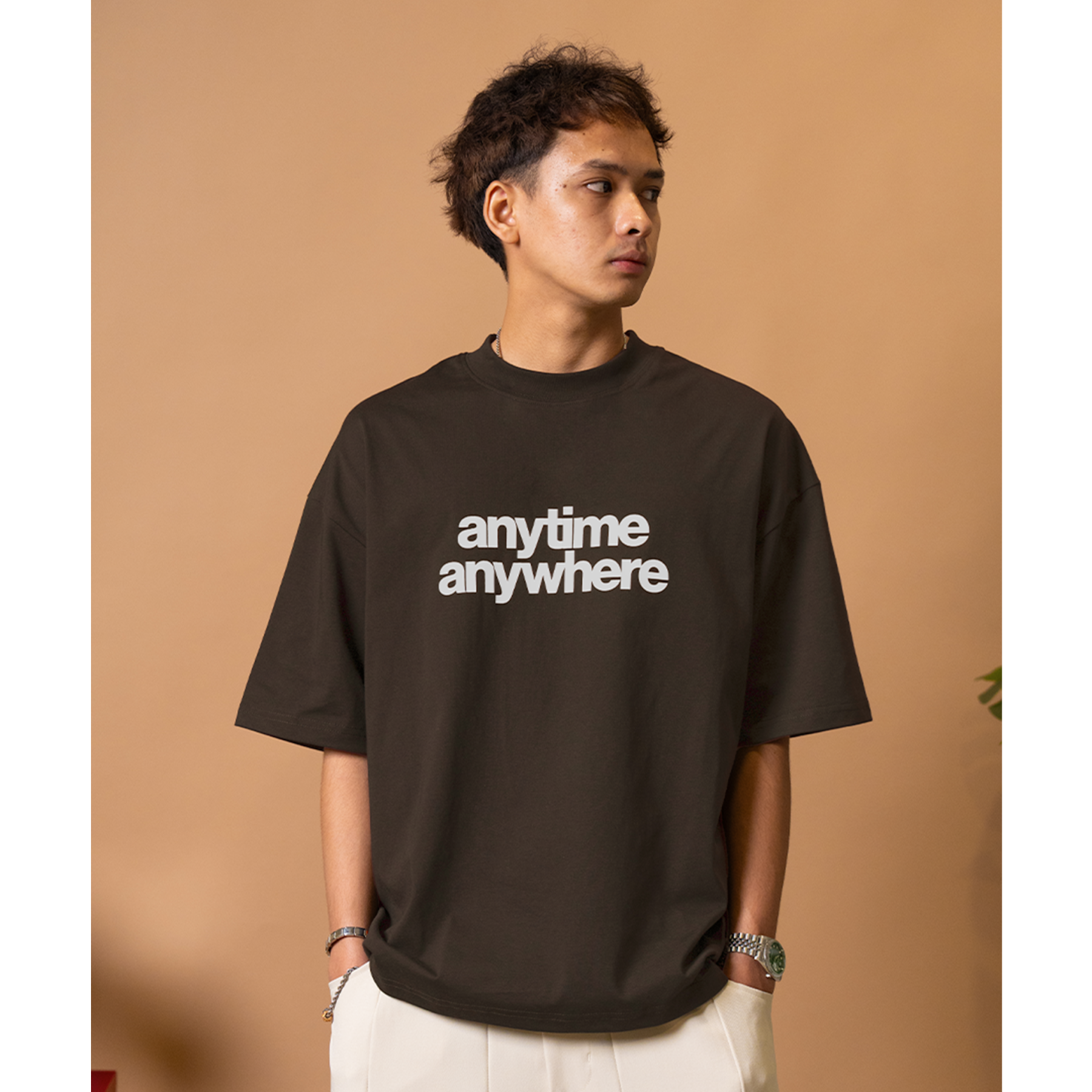 A.A Anytime Anywhere Tee Brown