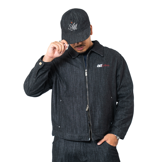 AA x Mythos Pinstripe Denim Cap