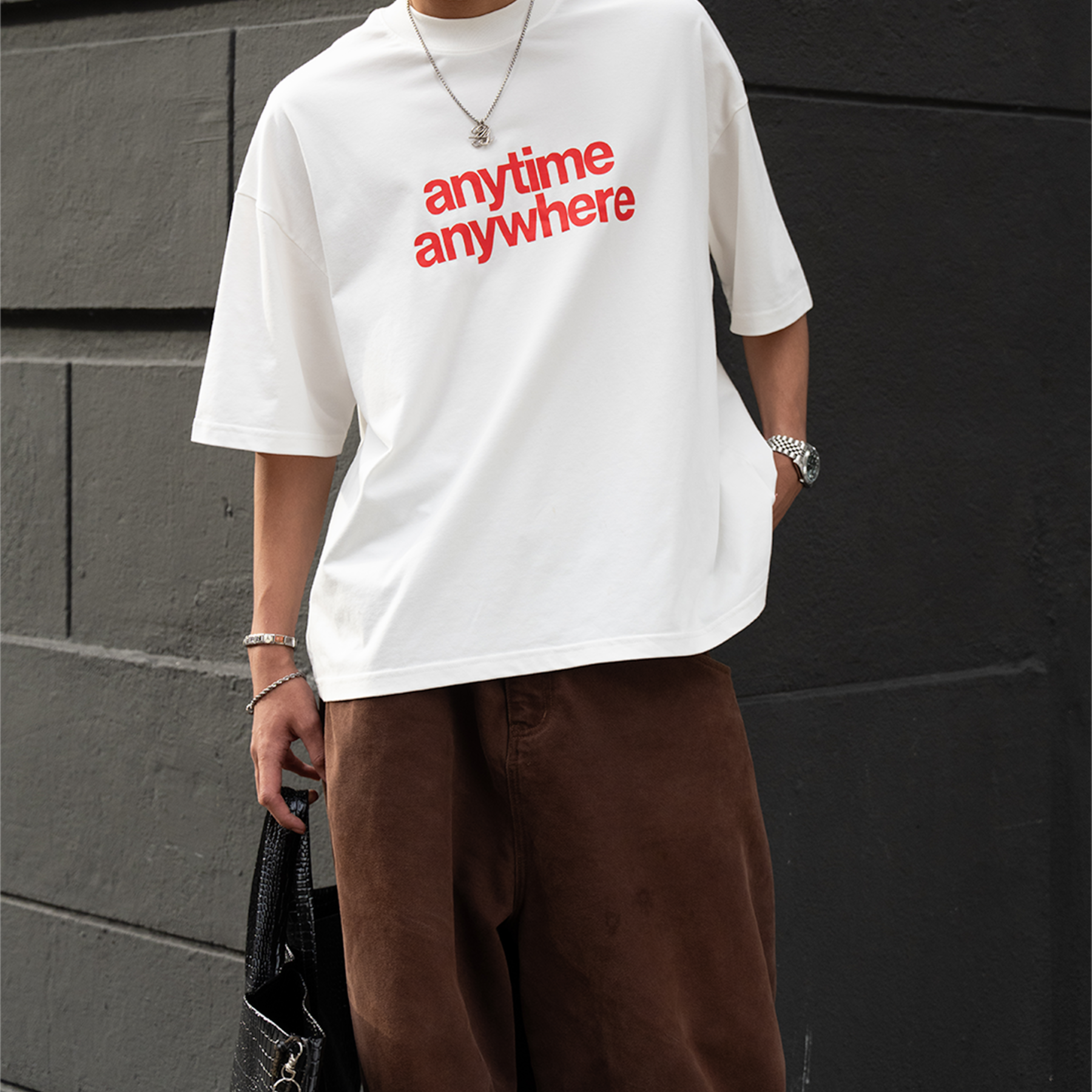 A.A Anytime Anywhere Tee White