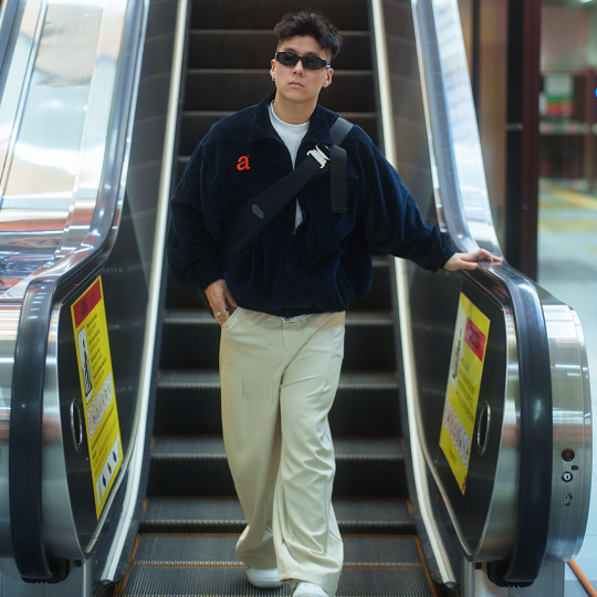 A.A Navy Wale Cord Jacket