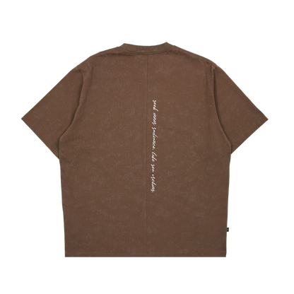Core Basic Washed Tee Brown