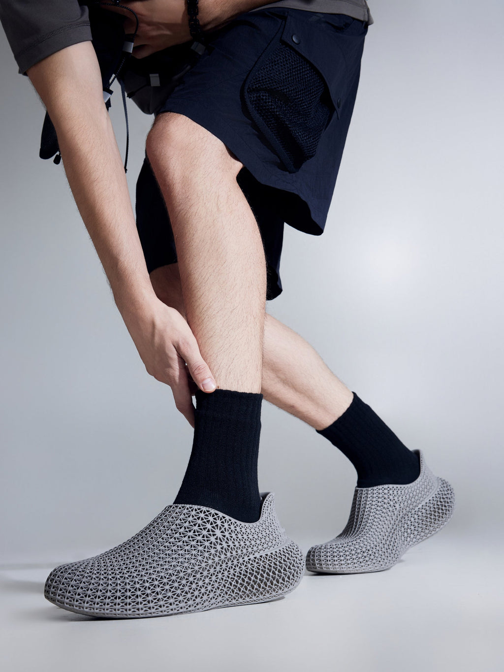 Rocker 3D Printed Sneaker Gray